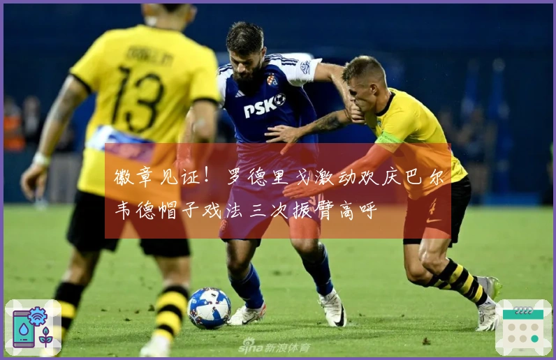 徽章见证!罗德里戈激动欢庆巴尔韦德帽子戏法三次振臂高呼